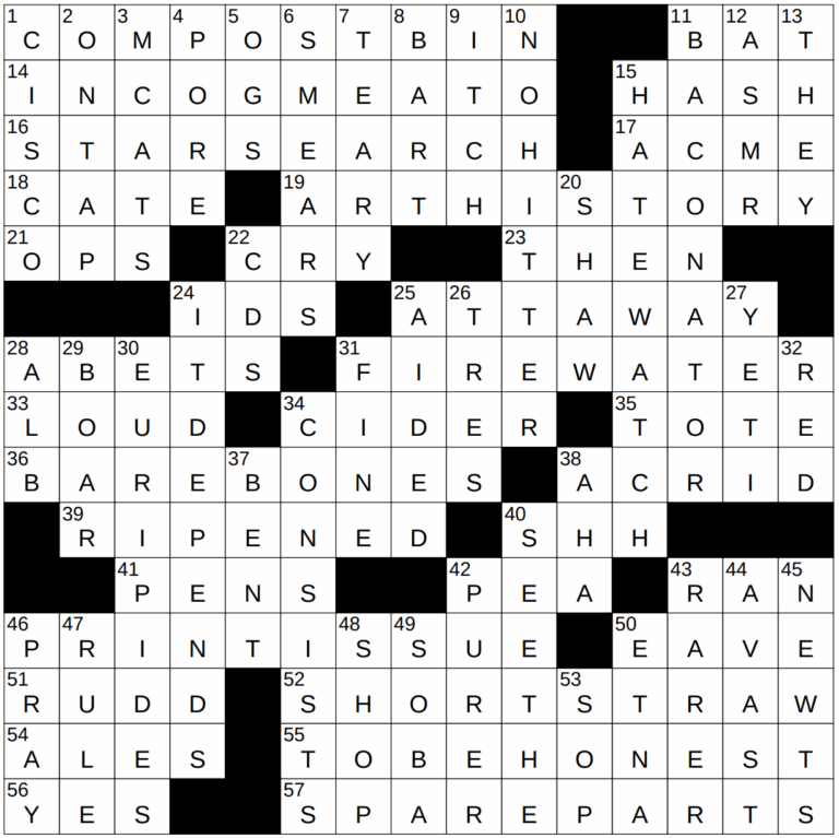 0120 24 NY Times Crossword 20 Jan 24 Saturday NYXCrossword
