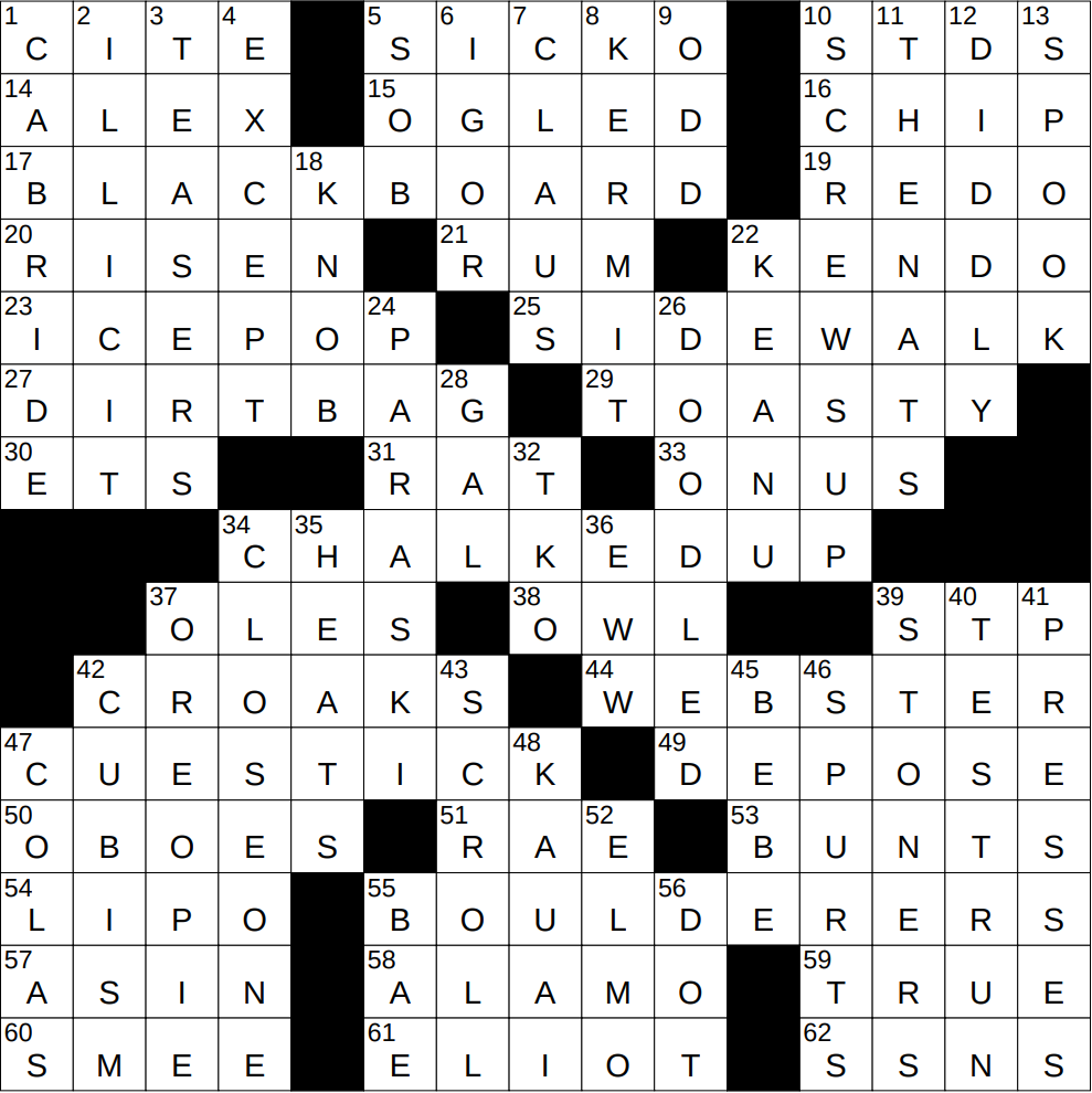 0203 25 NY Times Crossword 3 Feb 25 Monday NYXCrossword