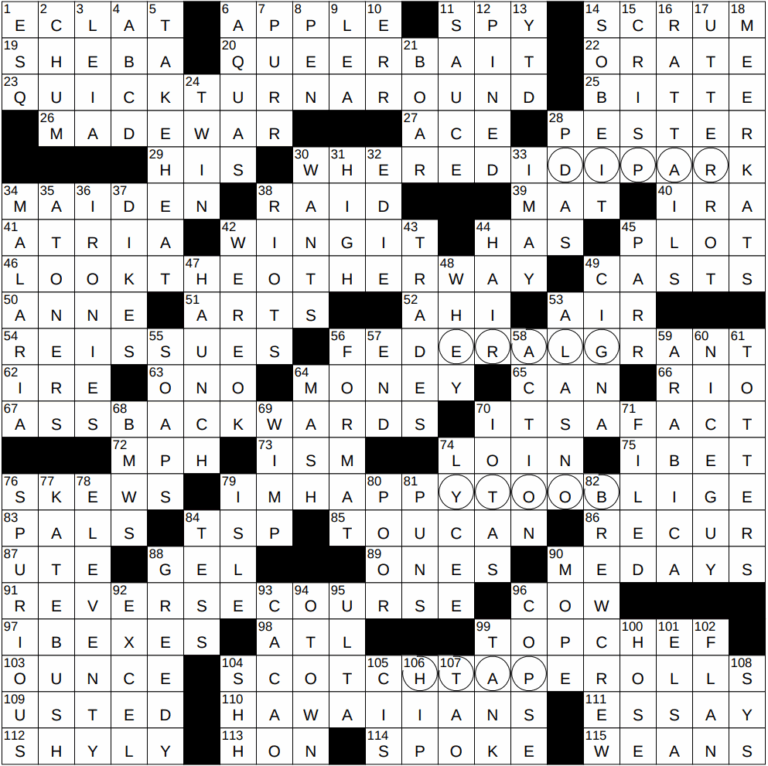 0223 25 NY Times Crossword 23 Feb 25 Sunday NYXCrossword