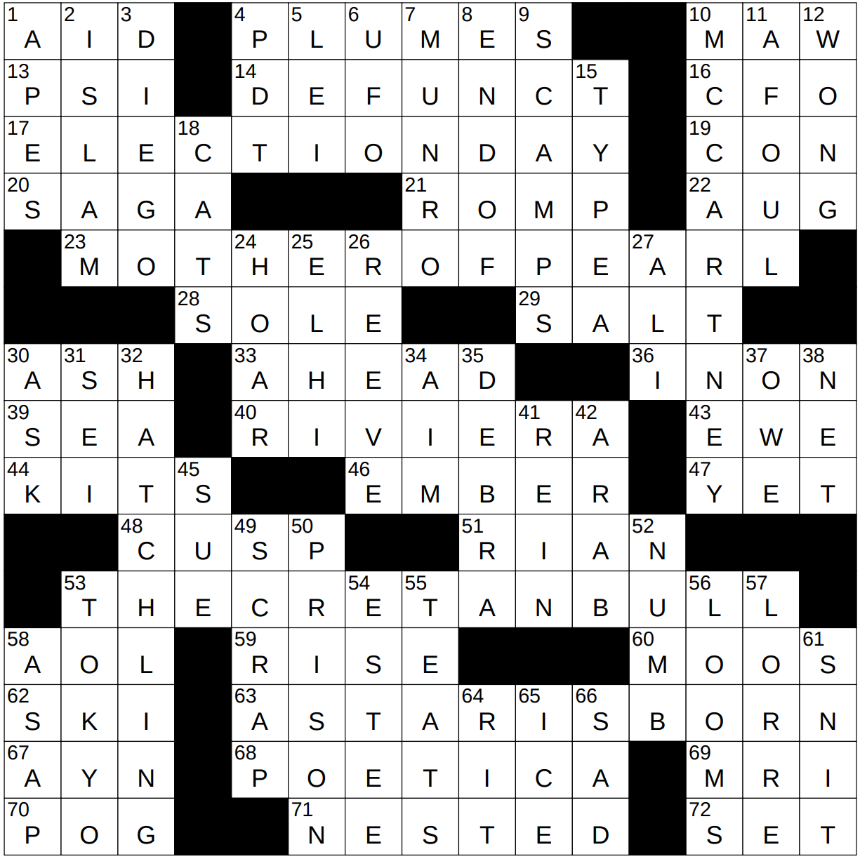 0418 24 NY Times Crossword 18 Apr 24 Thursday NYXCrossword