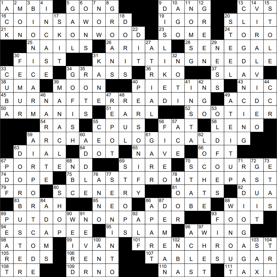 0526 24 NY Times Crossword 26 May 24 Sunday NYXCrossword 0526 24 NY Times Crossword 26 May 24 Sunday NYXCrossword