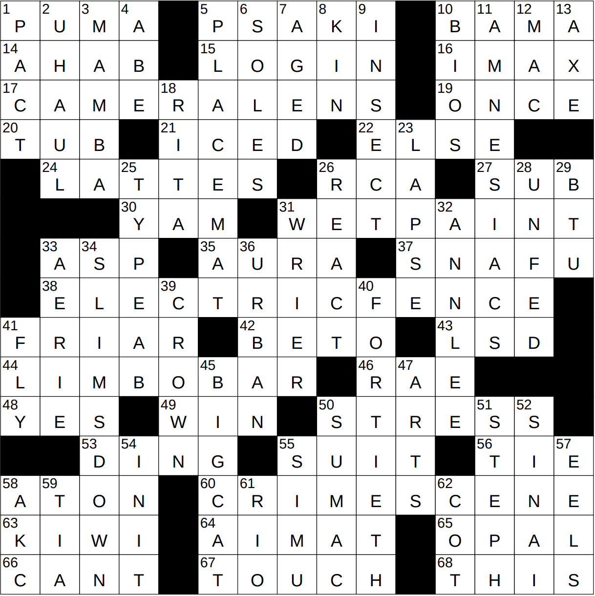 0604 24 NY Times Crossword 4 Jun 24 Tuesday NYXCrossword