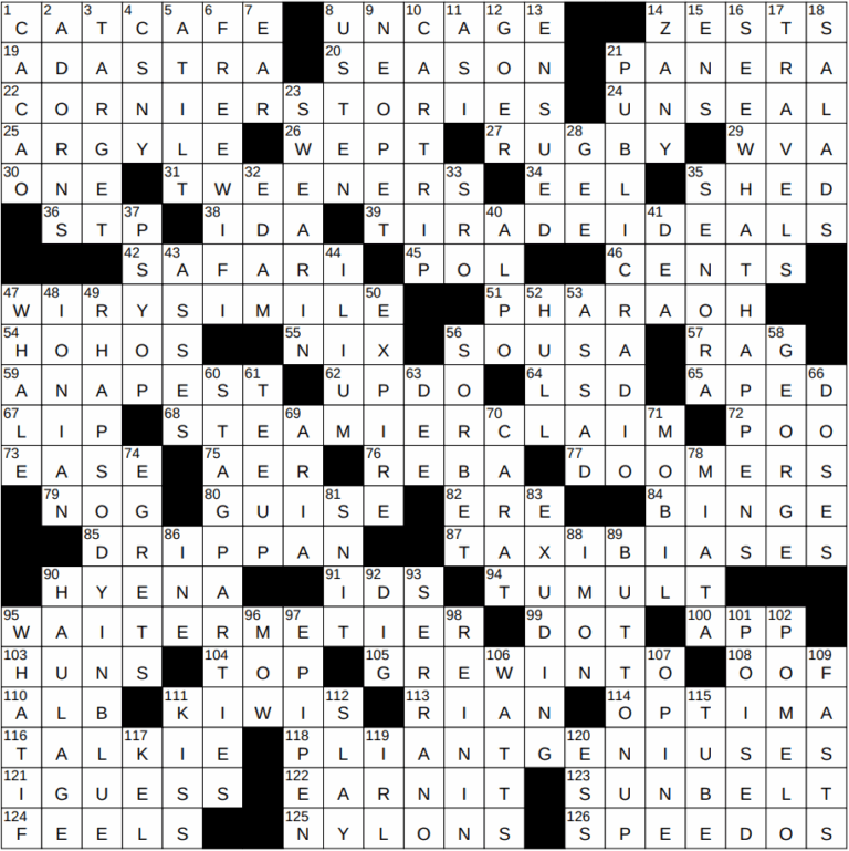 0929 24 NY Times Crossword 29 Sep 24 Sunday NYXCrossword