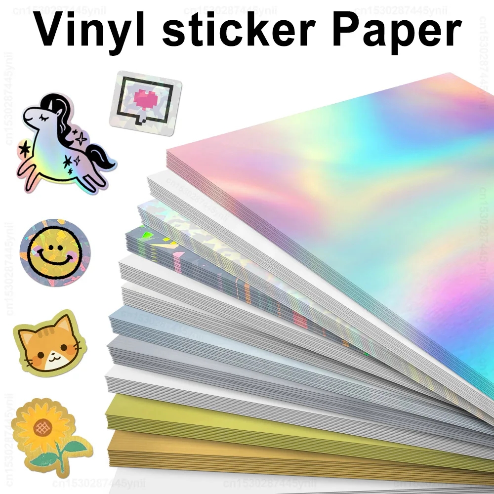 10 Sheets Printable Vinyl Sticker Paper Waterproof A4 Transparent Copy Paper For Inkjet Printer DIY Self adhesive Label Stickers AliExpress