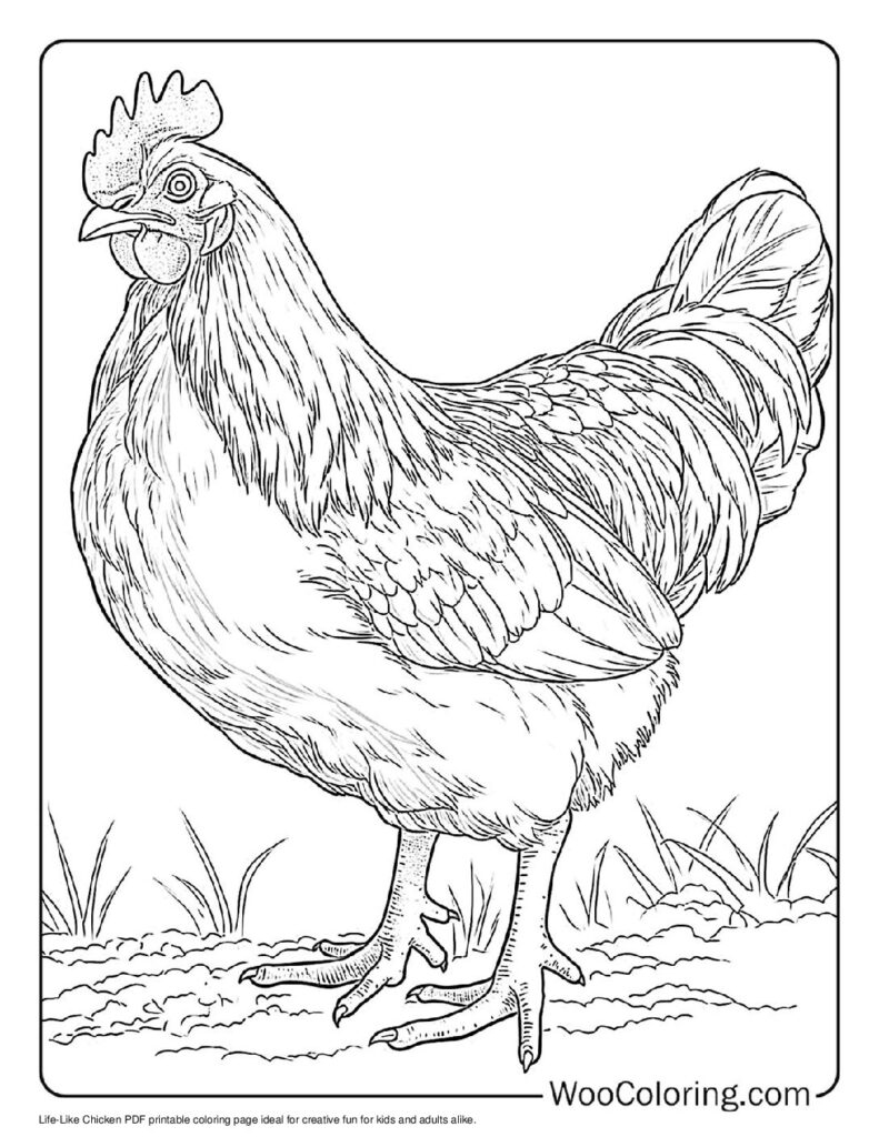 100 Chicken Coloring Pages Free PDF To Print Woo Coloring 100 Chicken Coloring Pages Free PDF To Print Woo Coloring