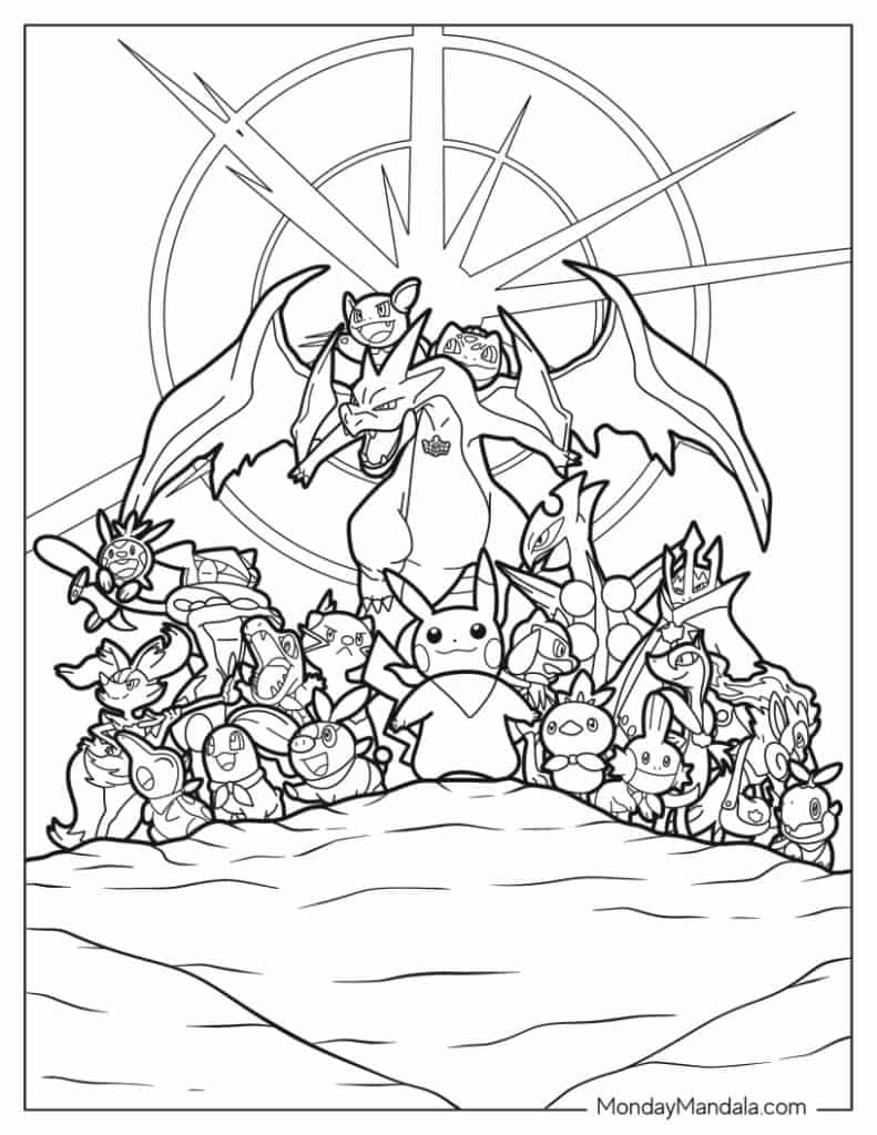 pokemon printable coloring pages