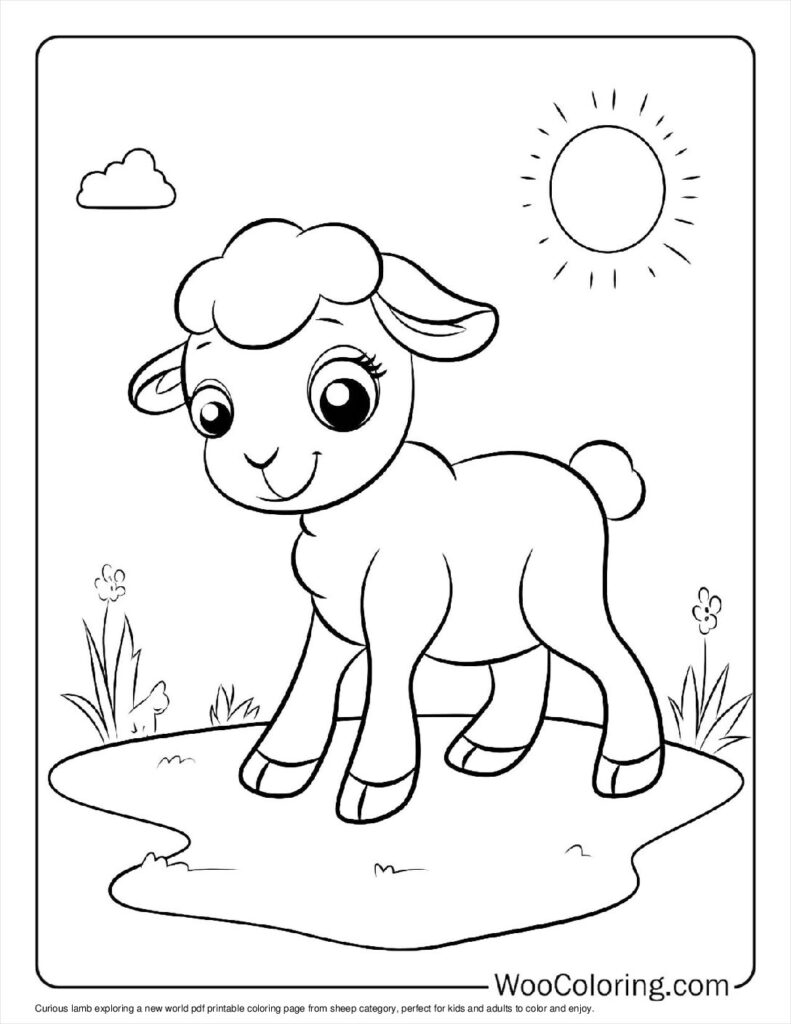 sheep coloring page sheep coloring page