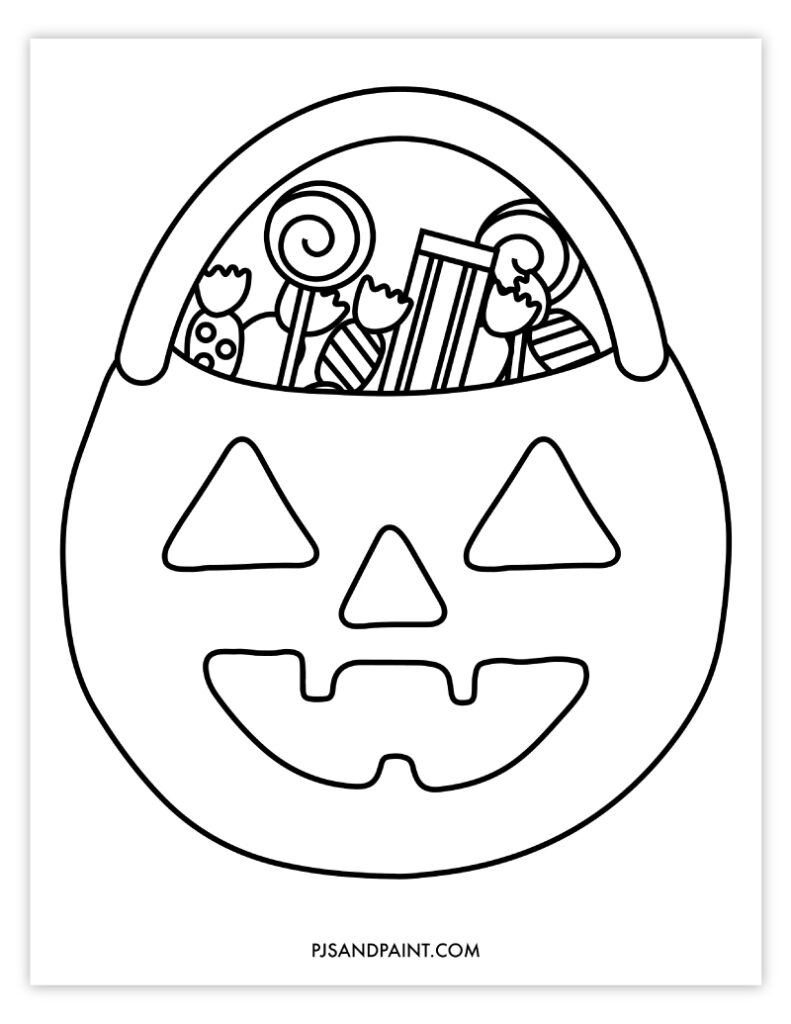 15 Free Printable Halloween Coloring Pages For Kids Pjs And Paint