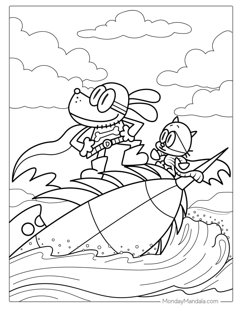 19 Dog Man Coloring Pages Free PDF Printables 