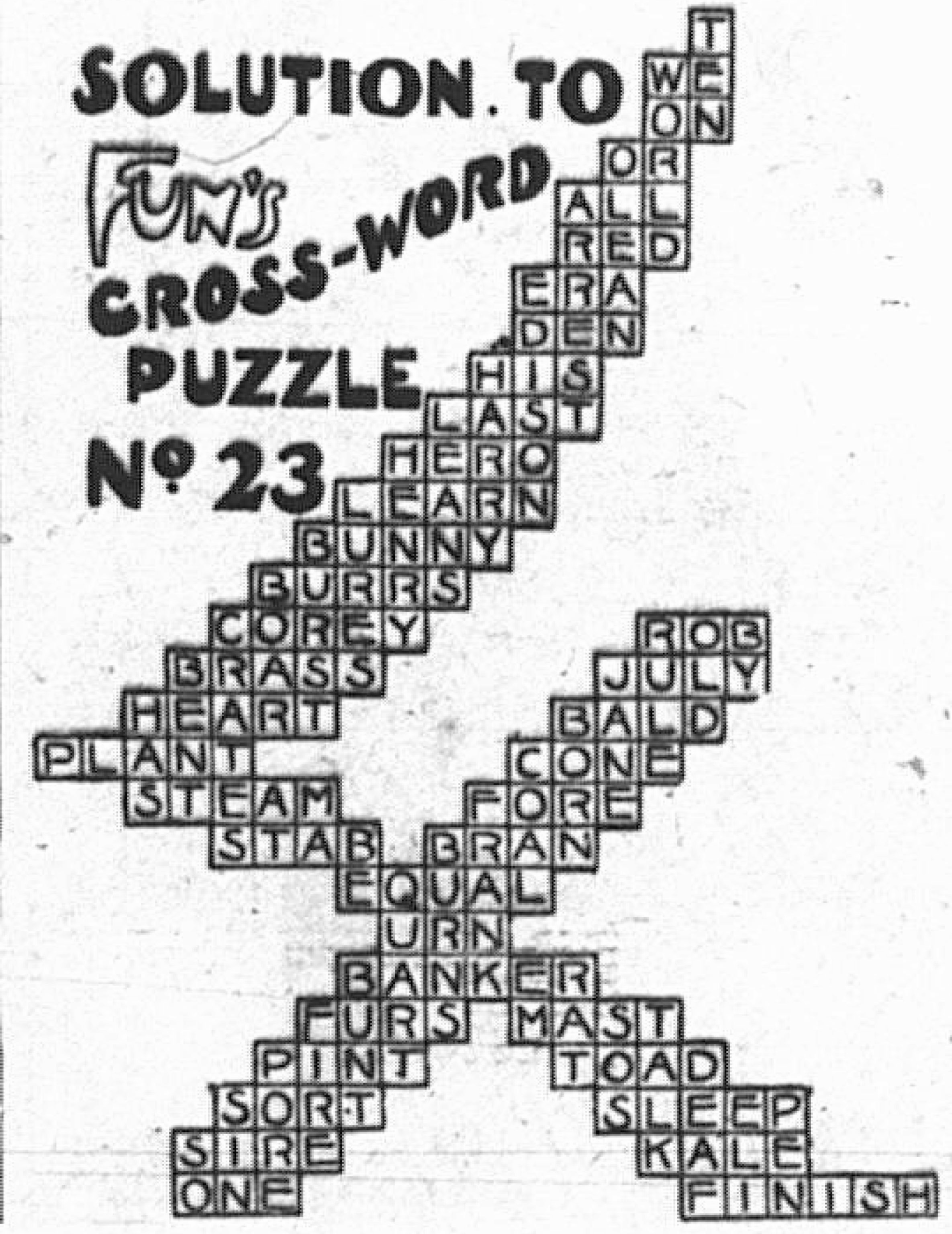 hollow crossword clue