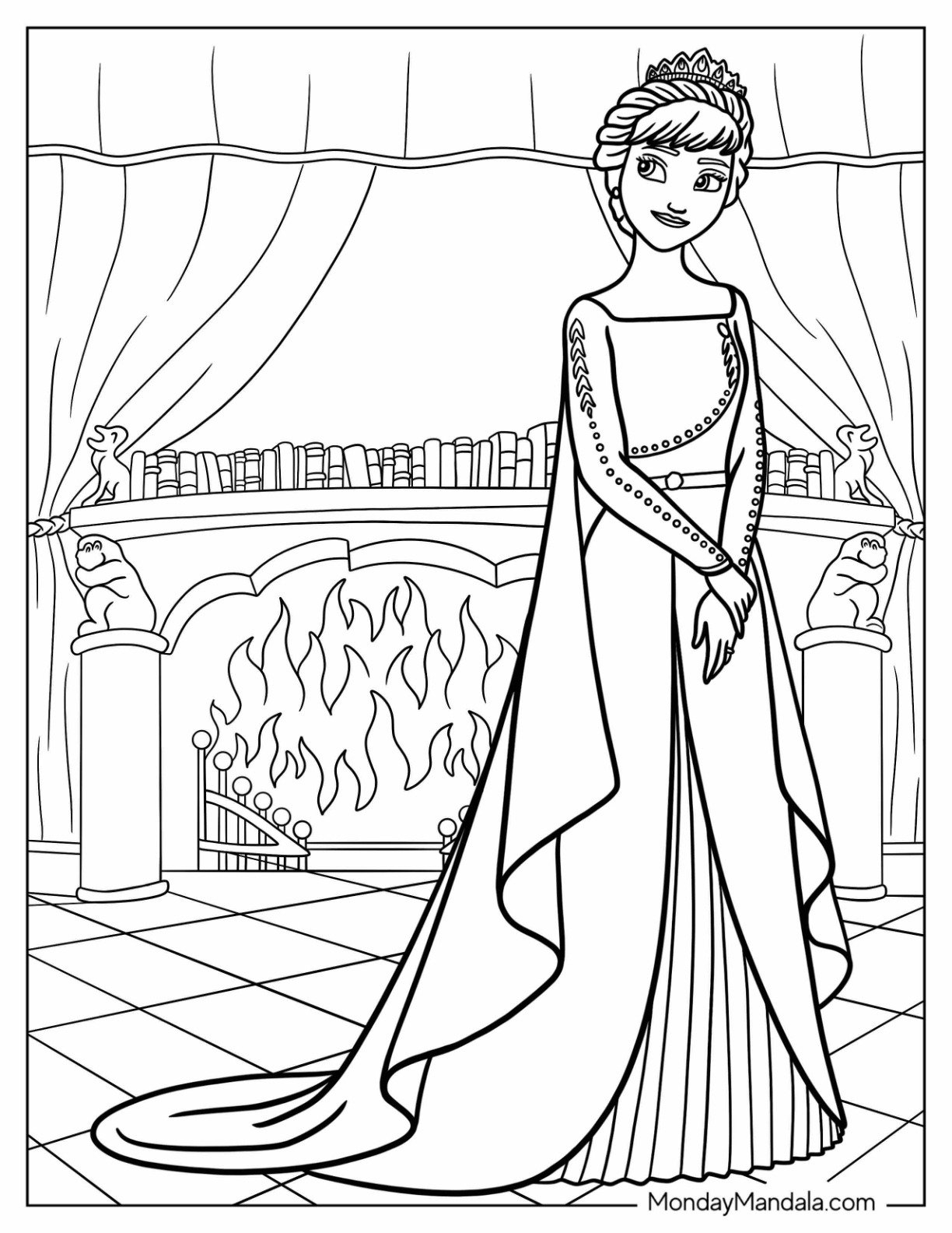 anna coloring pages