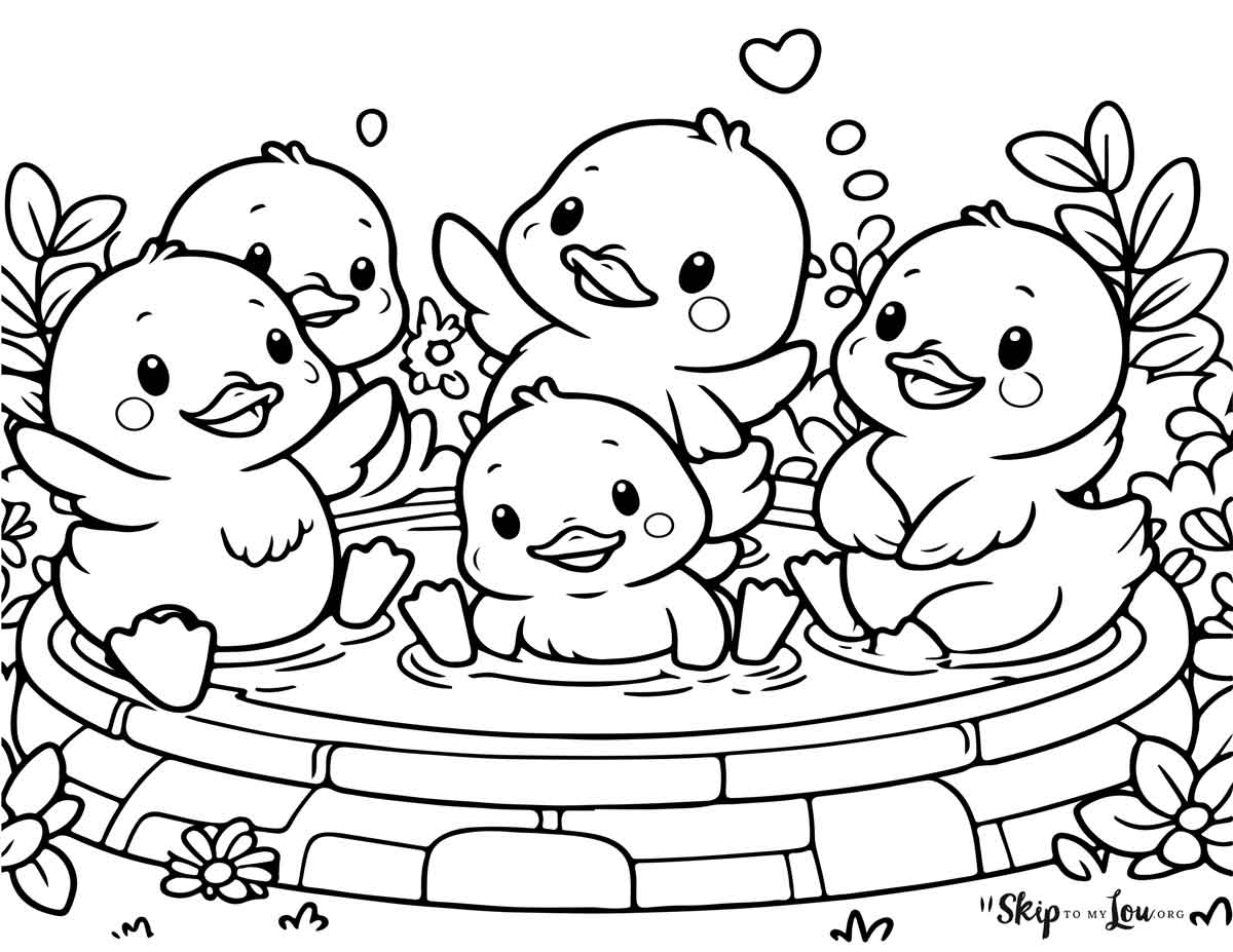 duck coloring pages