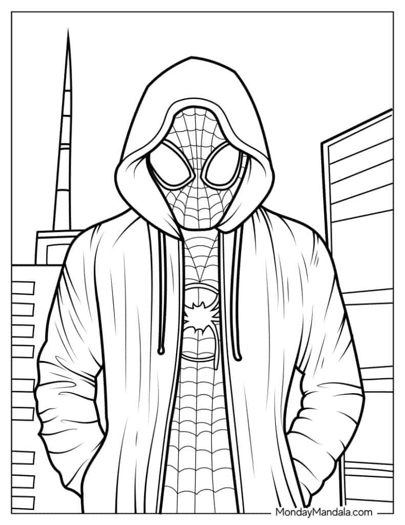 miles morales coloring pages miles morales coloring pages