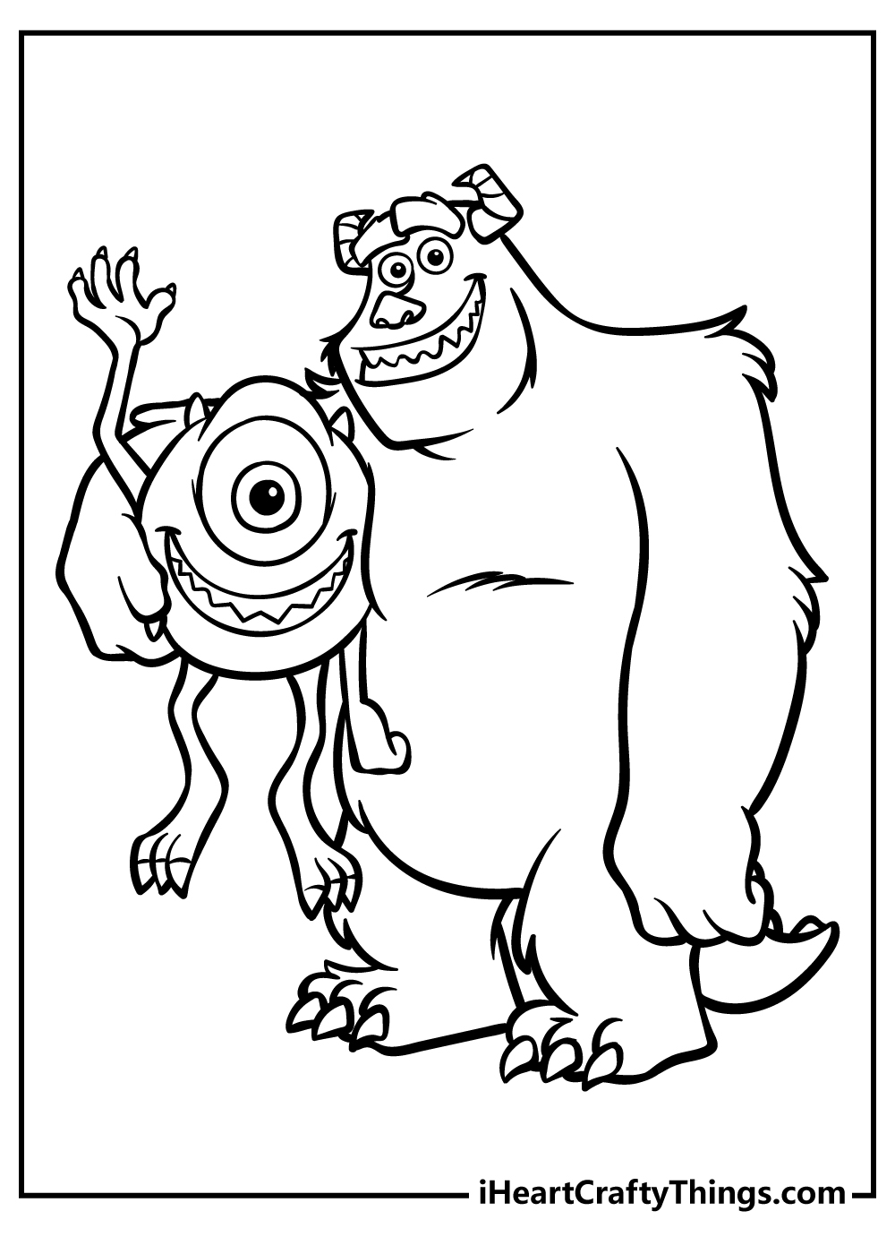 20 Monsters Inc Coloring Pages 100 Free Printables 20 Monsters Inc Coloring Pages 100 Free Printables