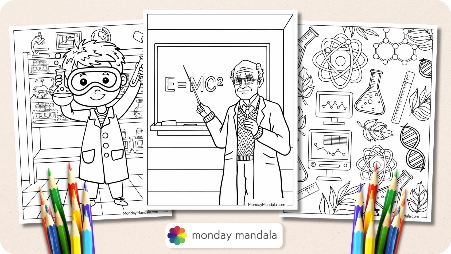 20 Science Coloring Pages Free PDF Printables  20 Science Coloring Pages Free PDF Printables