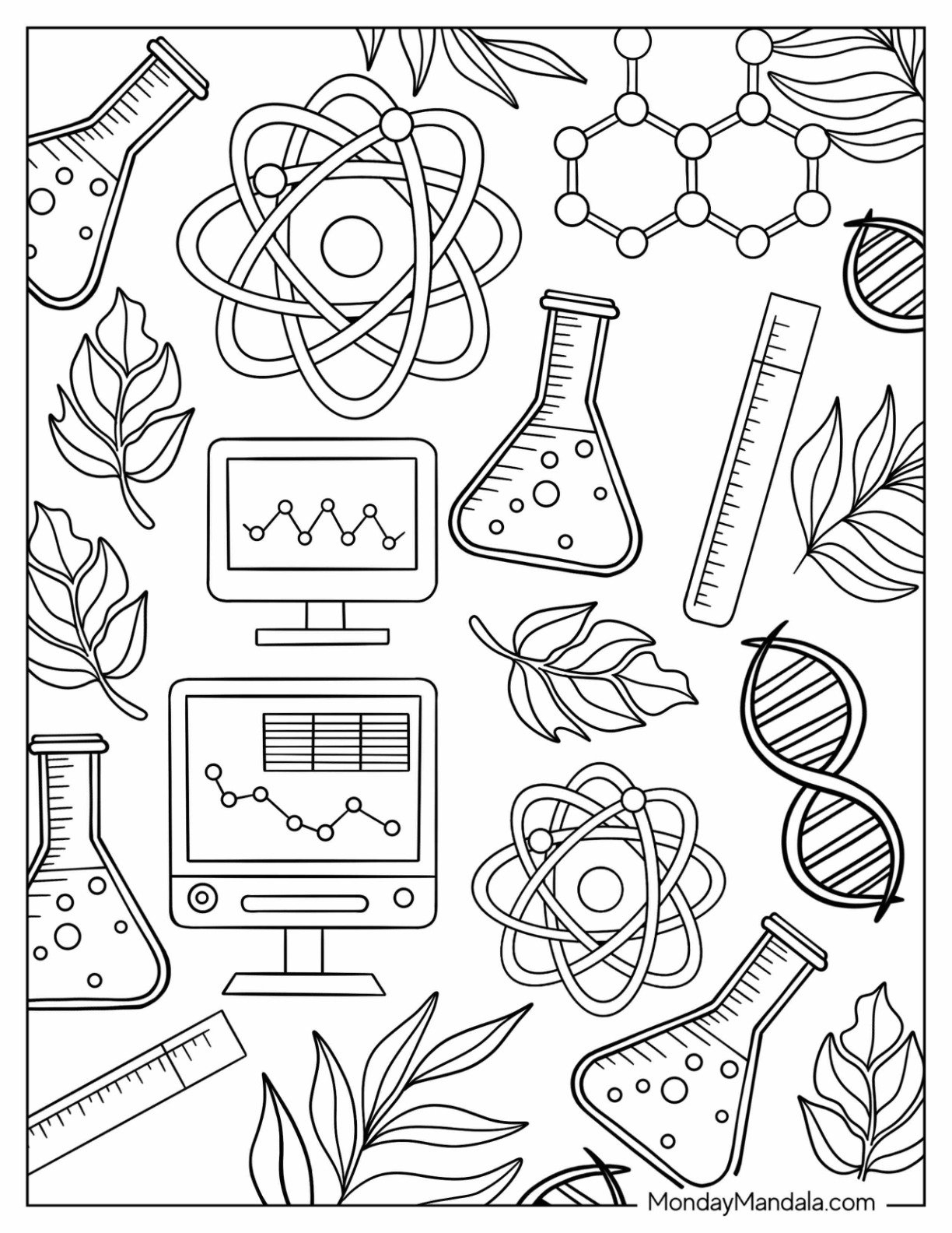 20 Science Coloring Pages Free PDF Printables  20 Science Coloring Pages Free PDF Printables