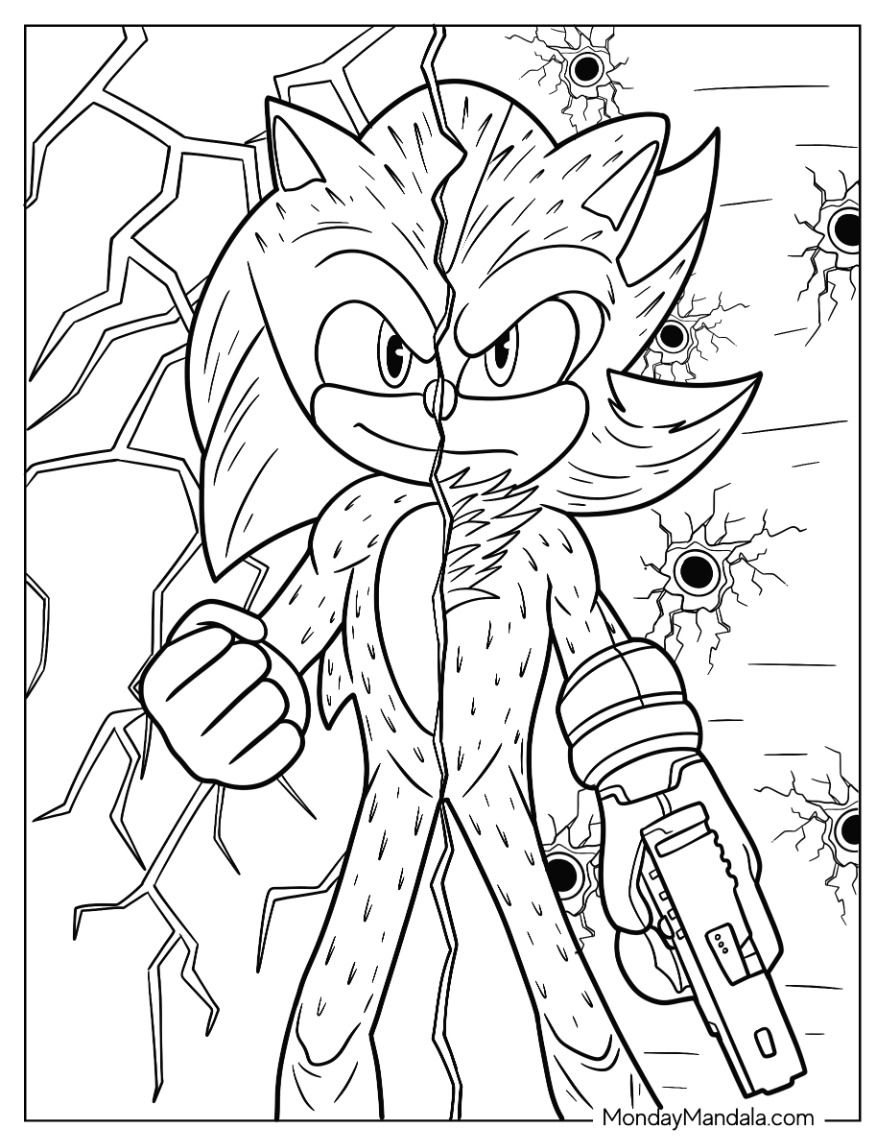 20 Shadow Sonic Coloring Pages Free PDF Printables Ideas To Save Today Coloring Pages Shadow Illustration Free Printable Coloring Pages And More