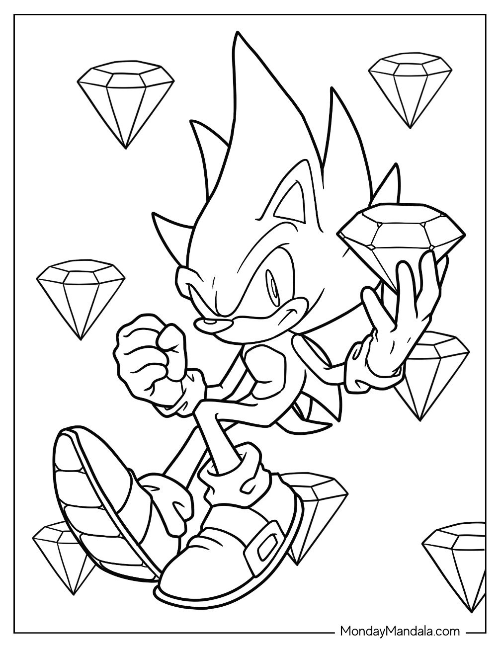 20 Super Sonic Coloring Pages Free PDF Printables 20 Super Sonic Coloring Pages Free PDF Printables