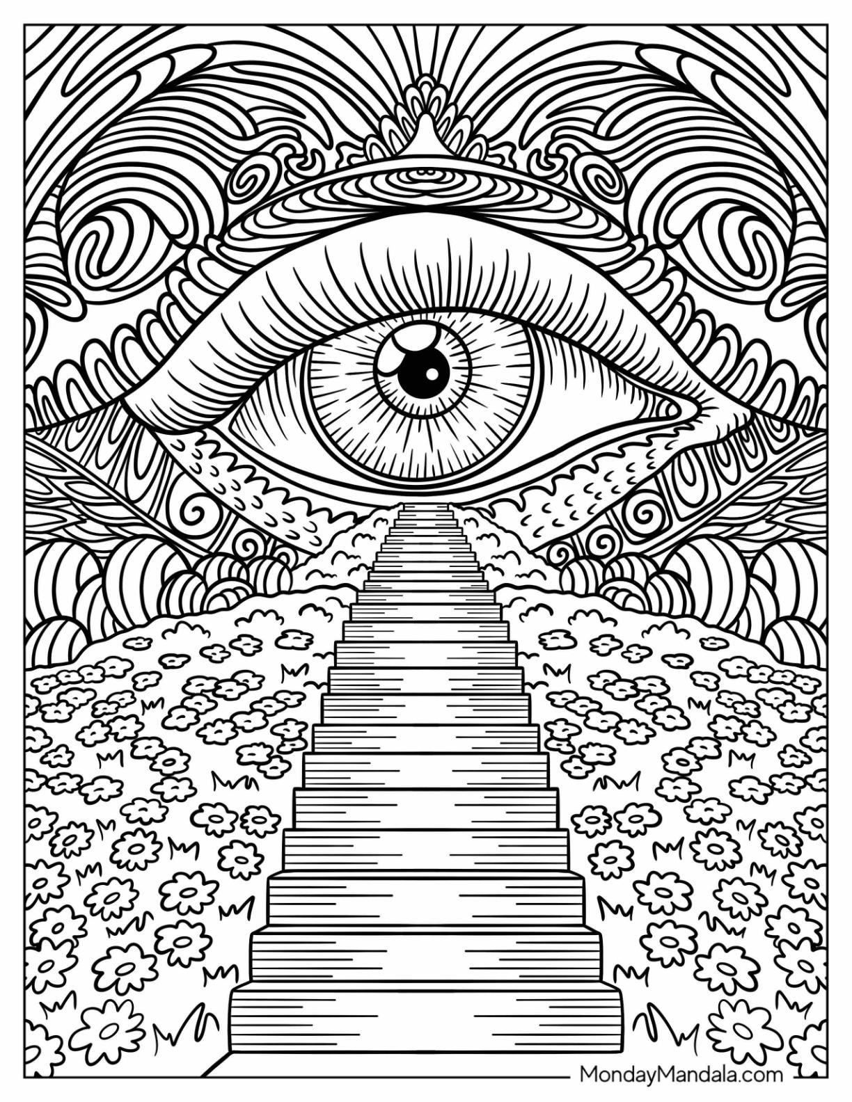 20 Trippy Coloring Pages Free PDF Printables  20 Trippy Coloring Pages Free PDF Printables