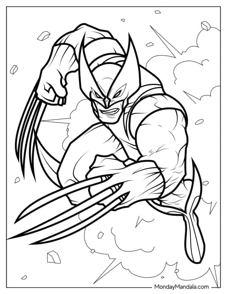 20 Wolverine Coloring Pages Free PDF Printables 20 Wolverine Coloring Pages Free PDF Printables