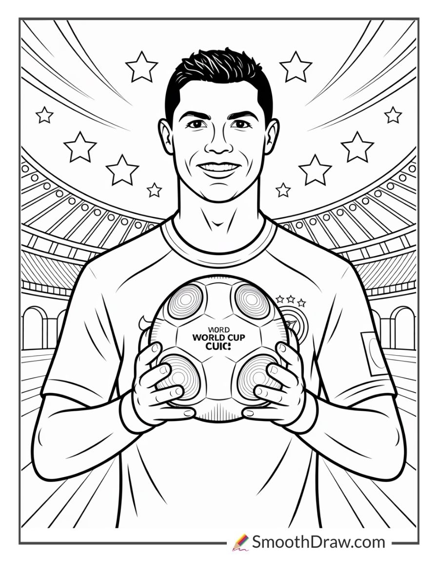 ronaldo coloring pages