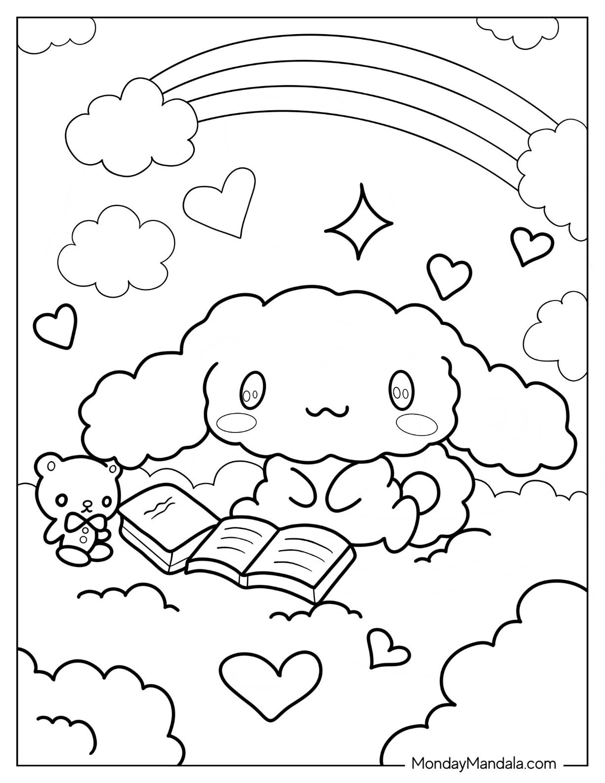 cinnamoroll coloring pages