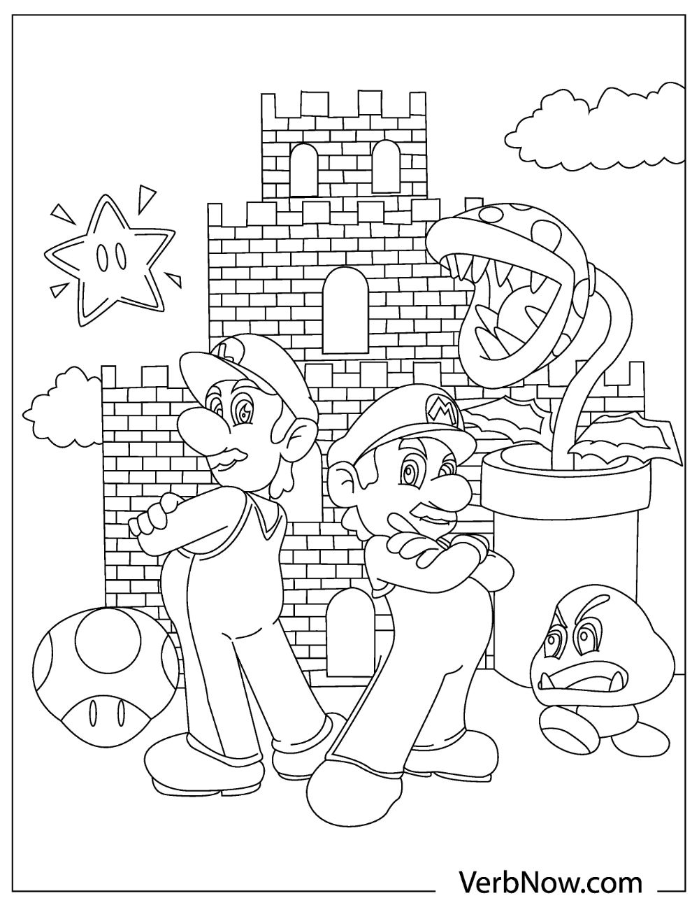 super mario coloring page super mario coloring page