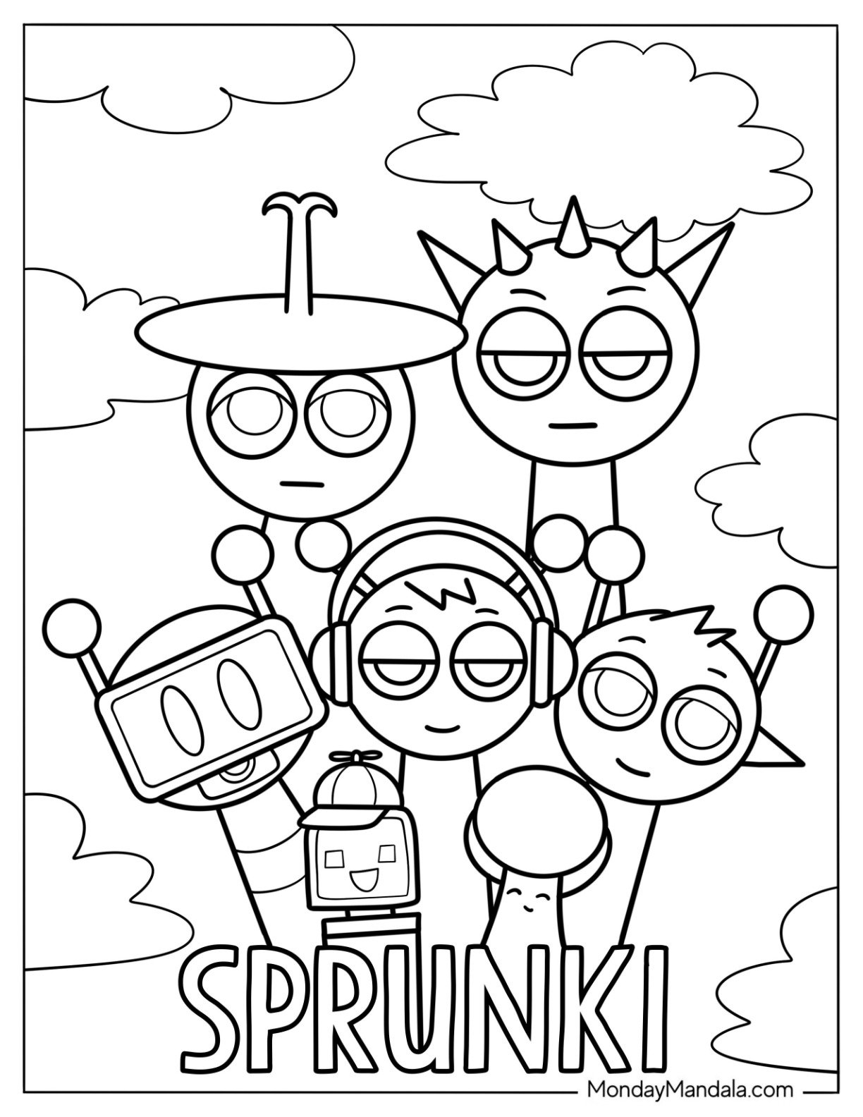 22 Sprunki Coloring Pages Free PDF Printables 22 Sprunki Coloring Pages Free PDF Printables