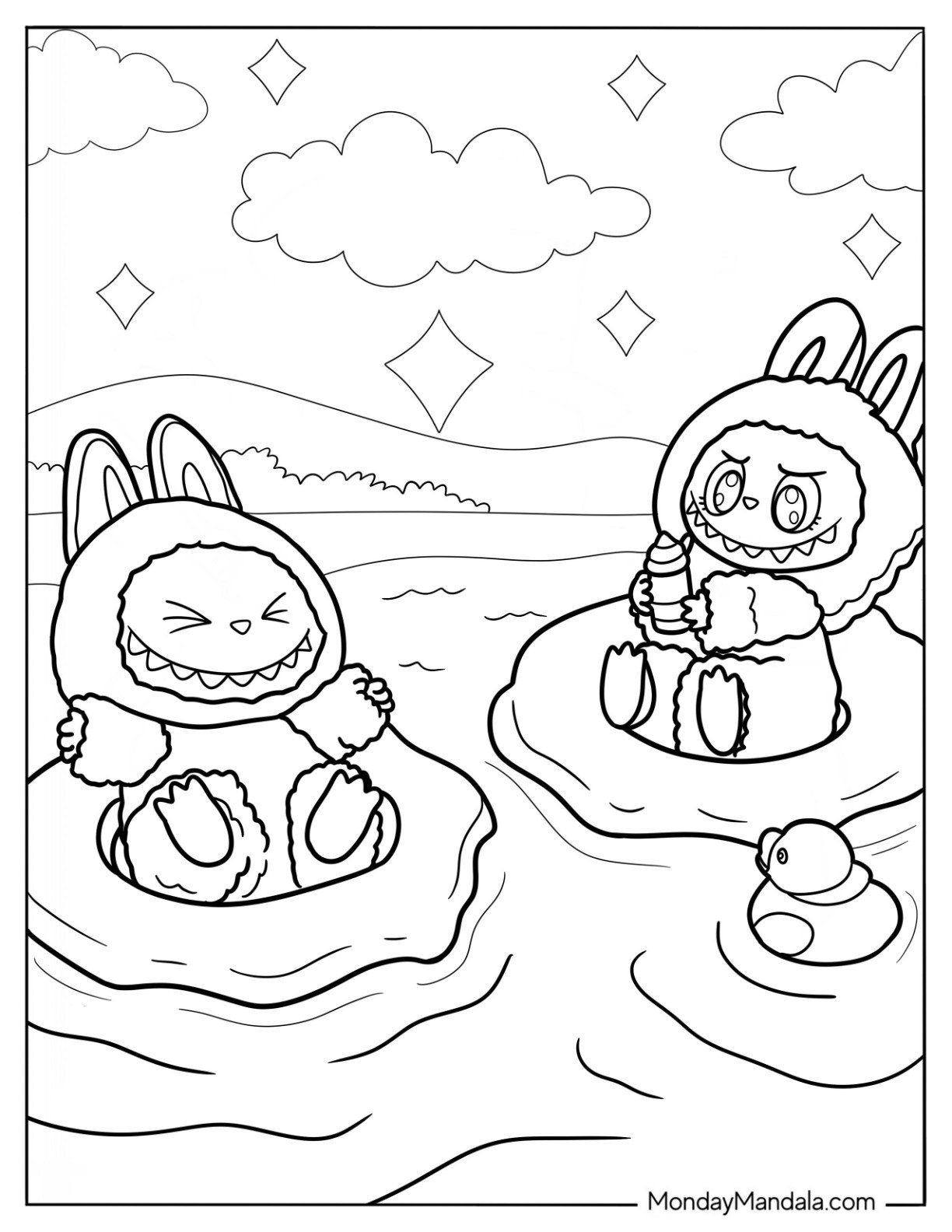 labubu coloring pages