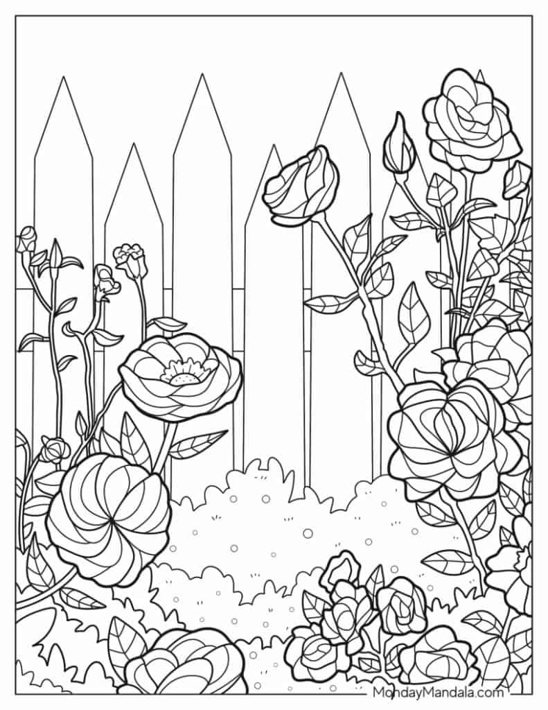 garden coloring pages