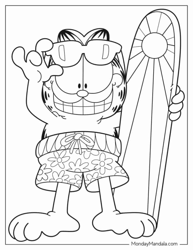 24 Garfield Coloring Pages Free PDF Printables 24 Garfield Coloring Pages Free PDF Printables