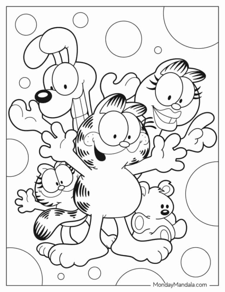 24 Garfield Coloring Pages Free PDF Printables 