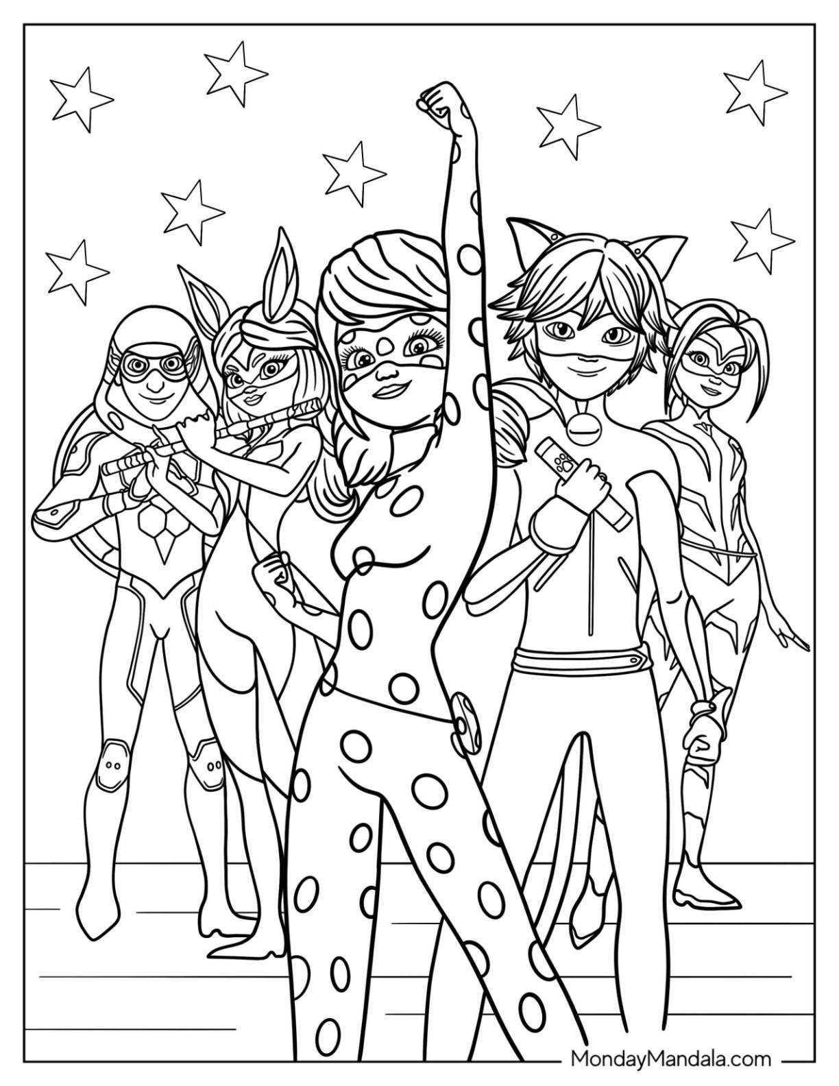 24 Miraculous Ladybug Coloring Pages Free PDF Printables  24 Miraculous Ladybug Coloring Pages Free PDF Printables
