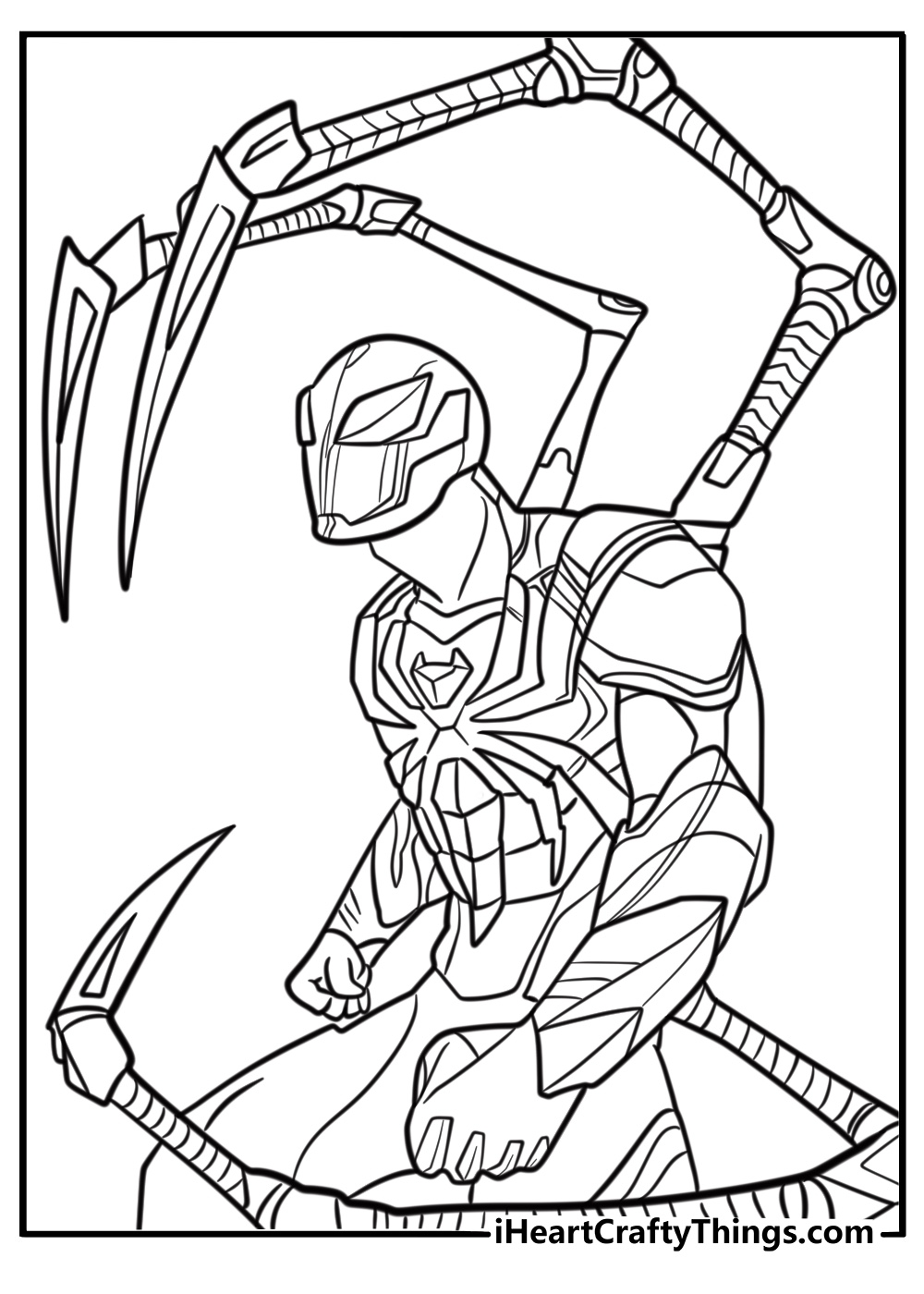 coloring pages spiderman
