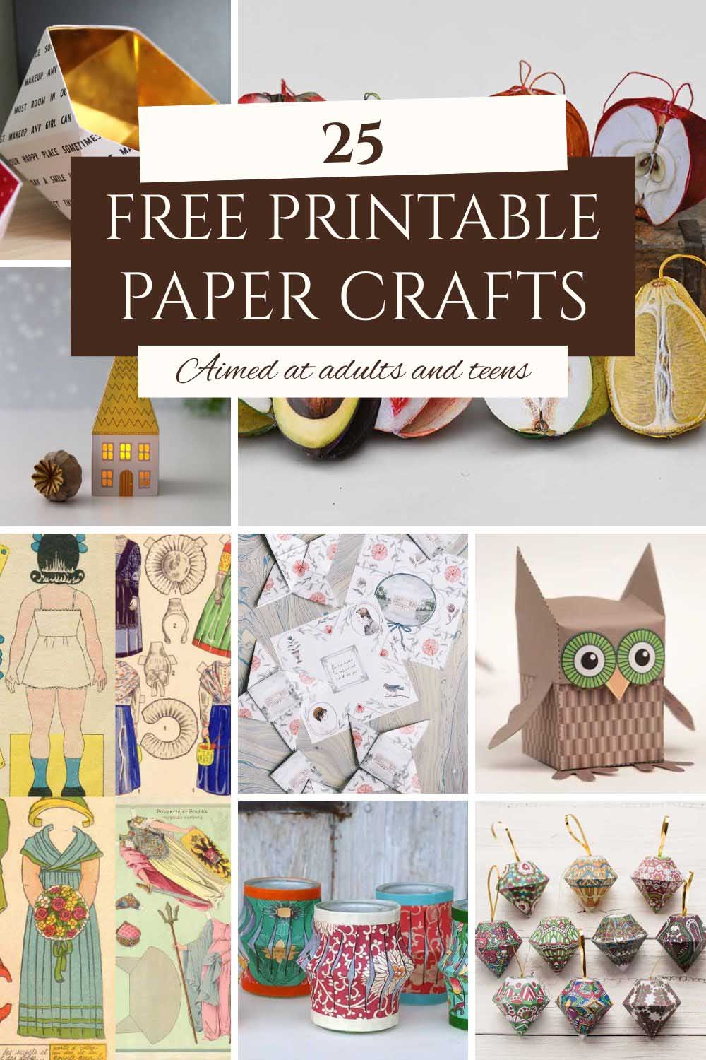 25 Free Printable Paper Crafts For Adults And Teens Pillar Box Blue