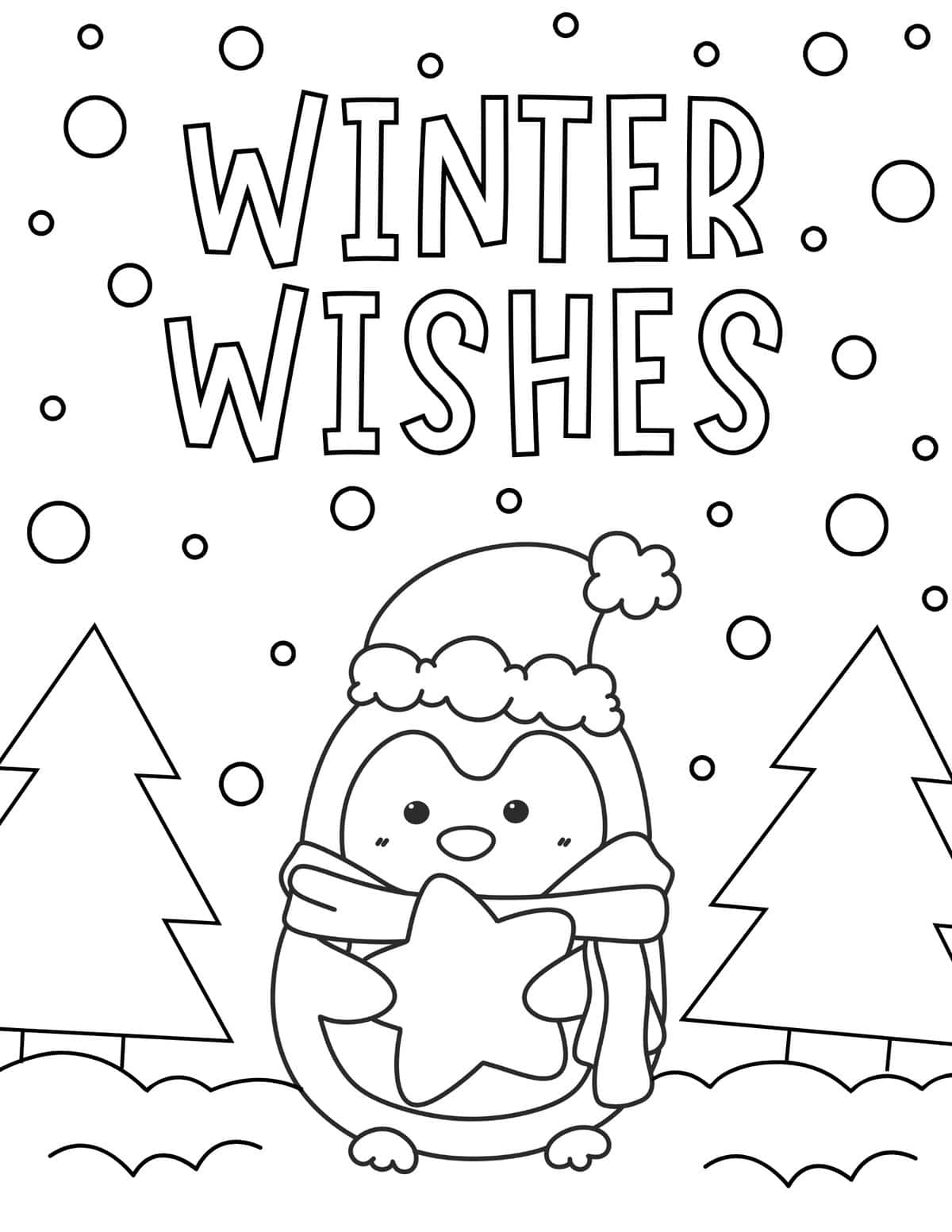 winter coloring pages