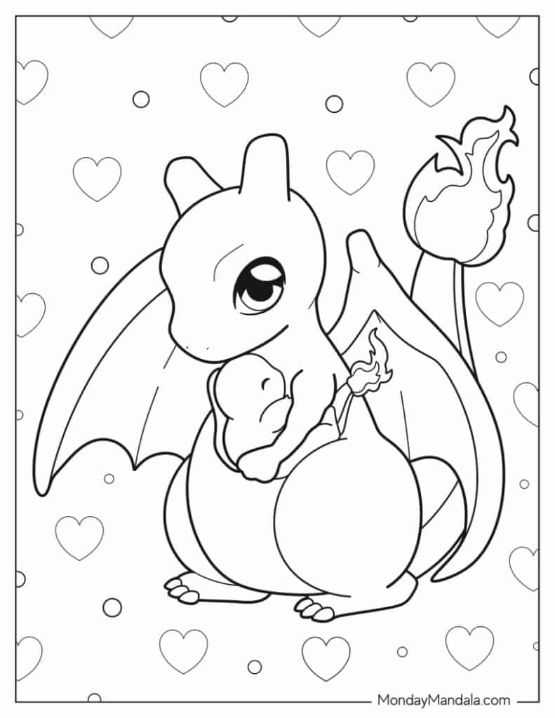 charizard color page