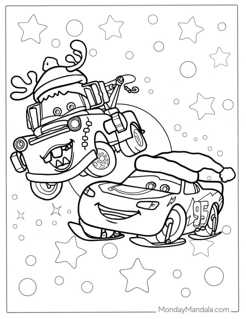 lightning mcqueen coloring pages