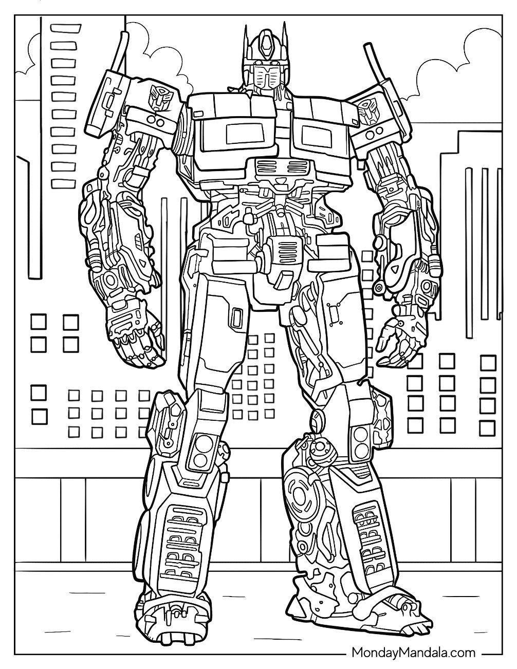 26 Optimus Prime Coloring Pages Free PDF Printables 