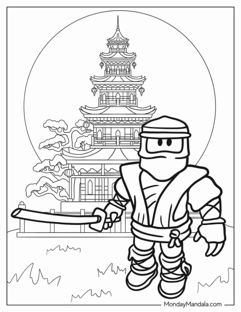 ninja coloring pages ninja coloring pages