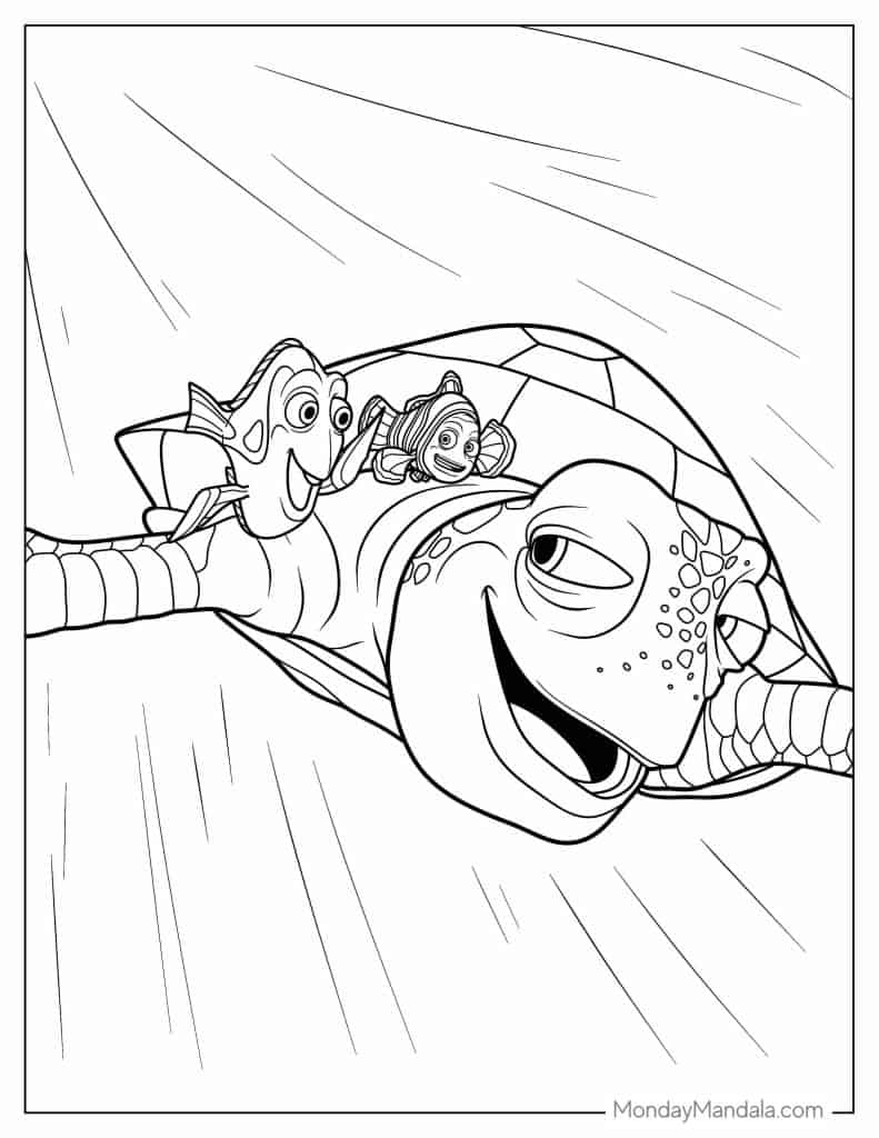 28 Finding Nemo Coloring Pages Free PDF Printables  28 Finding Nemo Coloring Pages Free PDF Printables