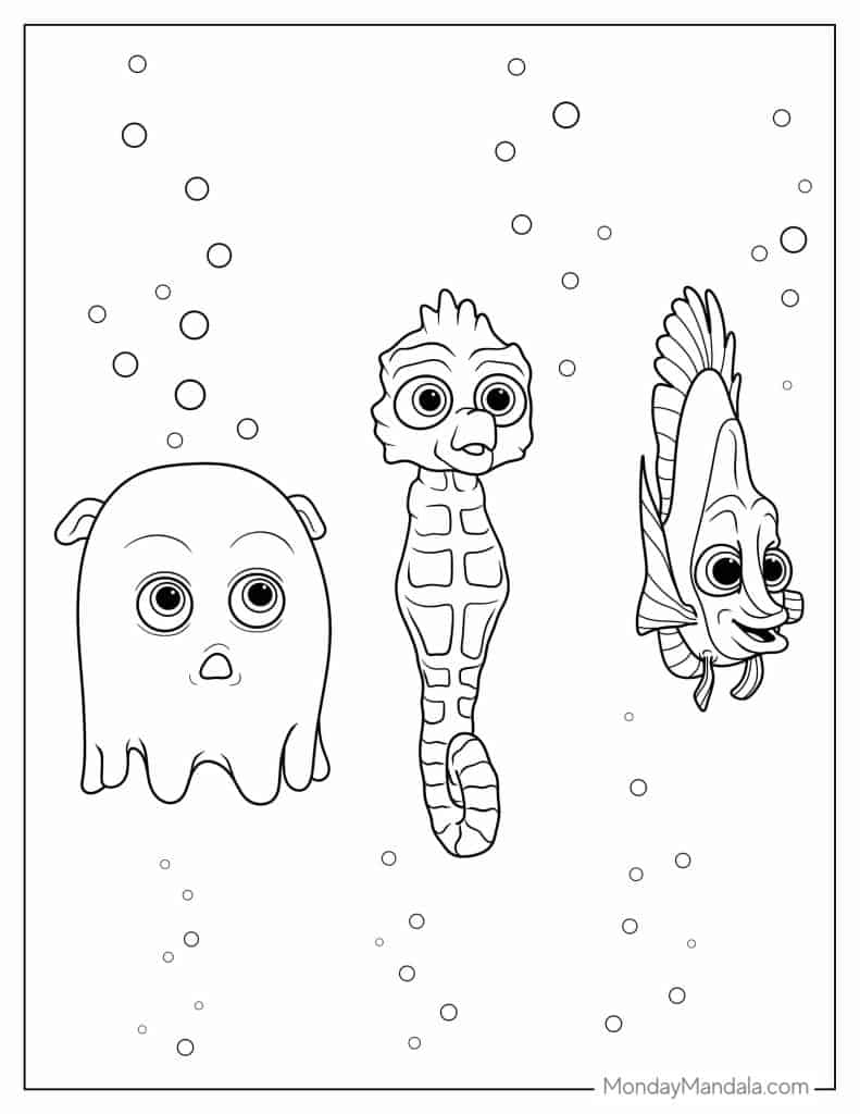 28 Finding Nemo Coloring Pages Free PDF Printables  28 Finding Nemo Coloring Pages Free PDF Printables