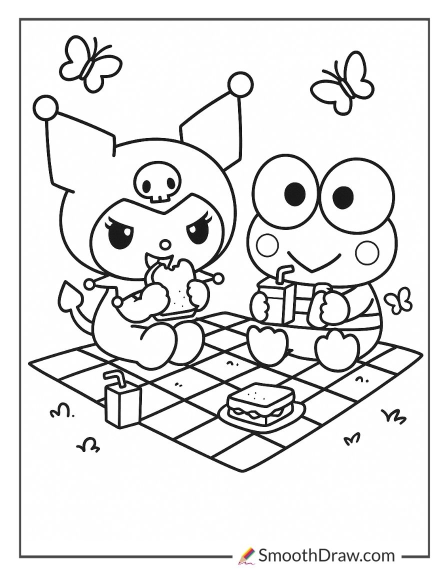 sanrio coloring pages
