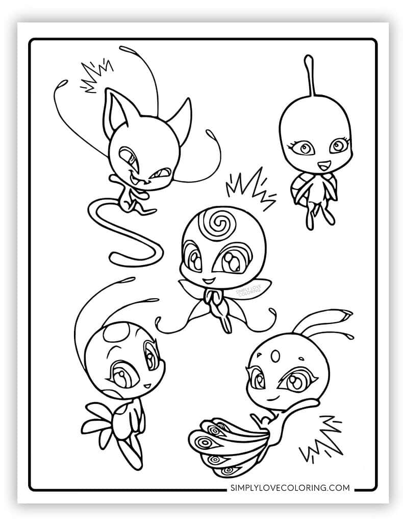 miraculous ladybug coloring page miraculous ladybug coloring page