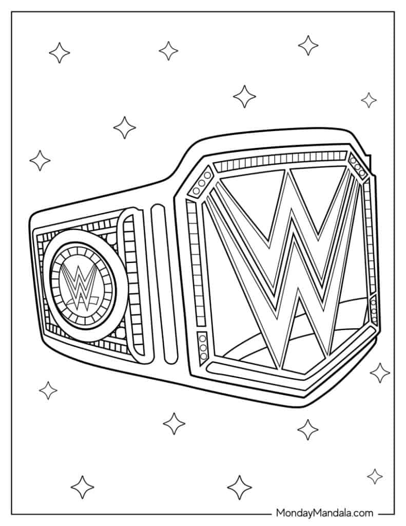 28 Wrestling WWE Coloring Pages Free PDF Printables 28 Wrestling WWE Coloring Pages Free PDF Printables