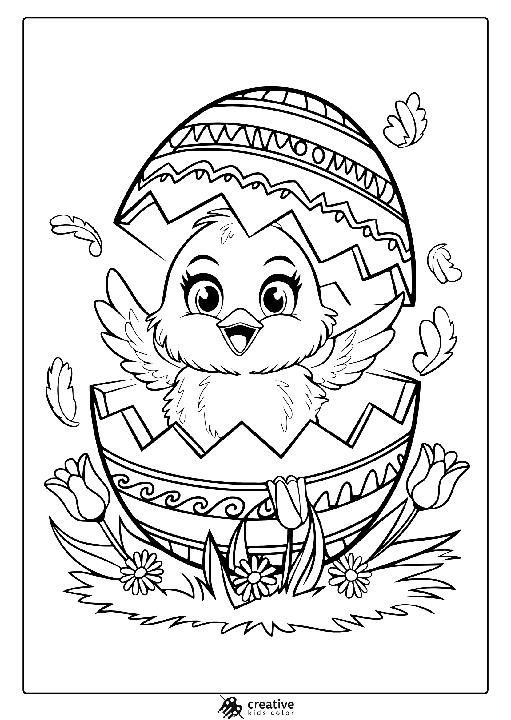 easter pages to print and color