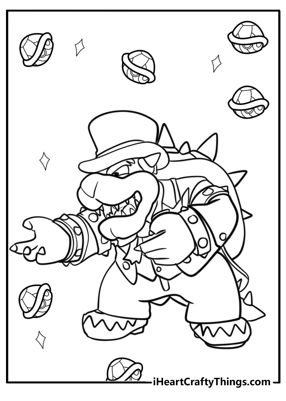 bowser coloring pages bowser coloring pages