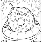31 Donut Coloring Pages Free PDF Printables