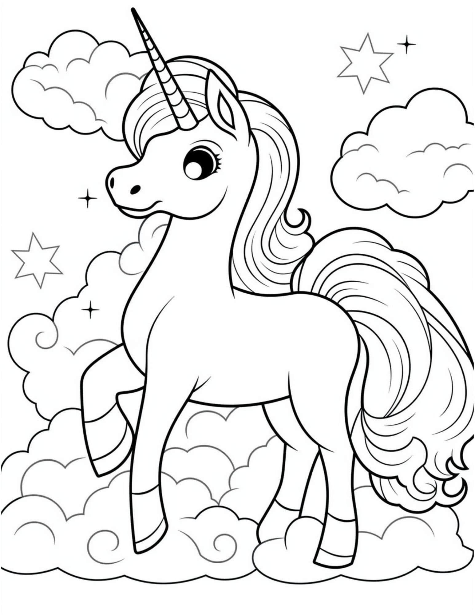 unicorn coloring pages