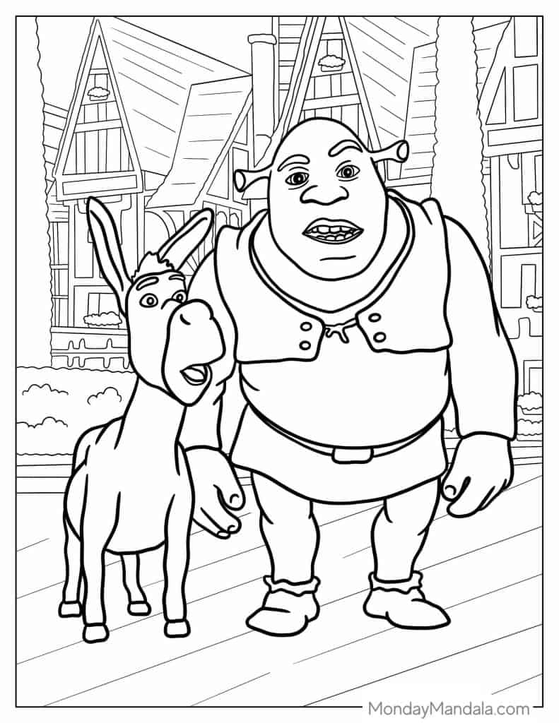34 Shrek Coloring Pages Free PDF Printables  34 Shrek Coloring Pages Free PDF Printables